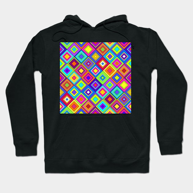 Modern Retro Diamonds Hoodie by SSSowers